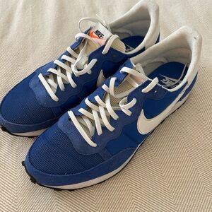 Blue Nike sneakers